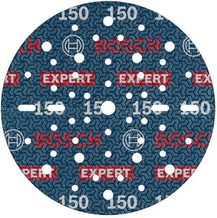 EXPERT O780 箔砂磨砂輪片,150 mm,G150 BoschEXPERT O780 砂紙片 150 毫米,粒度 150。