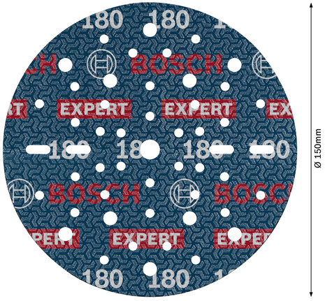 EXPERT O780 箔砂磨砂輪片,150 mm,G180 Bosch EXPERT O780 箔砂磨盤 150 毫米 G180。