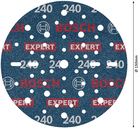 EXPERT O780 箔砂磨砂輪片,150 mm,G240 Bosch O780 150mm G240 箔砂磨盤。