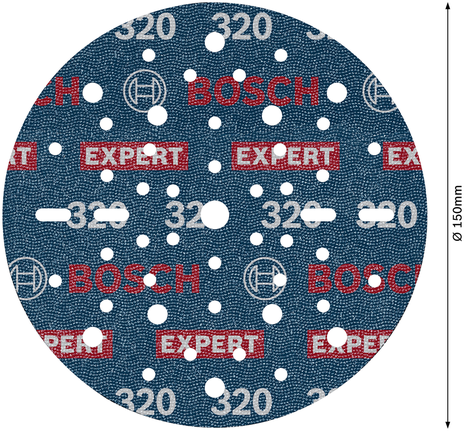 EXPERT O780 箔砂磨砂輪片,150 mm,G320 Bosch O780 箔砂輪 150 毫米 G320。
