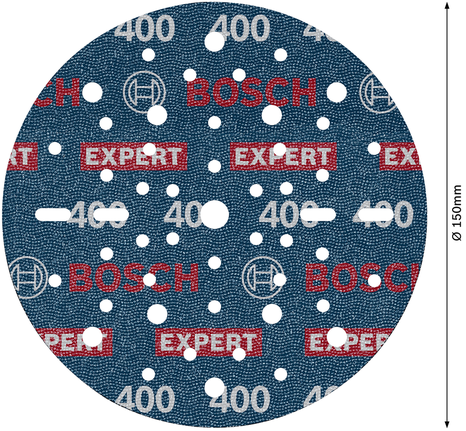 EXPERT O780 箔砂磨砂輪片,150 mm,G400 Bosch O780 箔砂輪 150 毫米 G400。