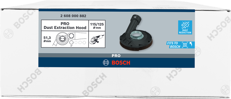 PRO 吸塵罩,SAG keyl。≥1kW/X-LCK,115/125 mm Bosch除塵罩 115/125 毫米.