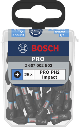 Bosch PRO PH2 衝擊鑽頭 25 個裝.