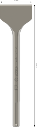 PRO SDS max-4C 鏟形鑿刀,80 x 300 mm Bosch PRO SDS max-4C 鏟形鑿子 80x300 毫米。.