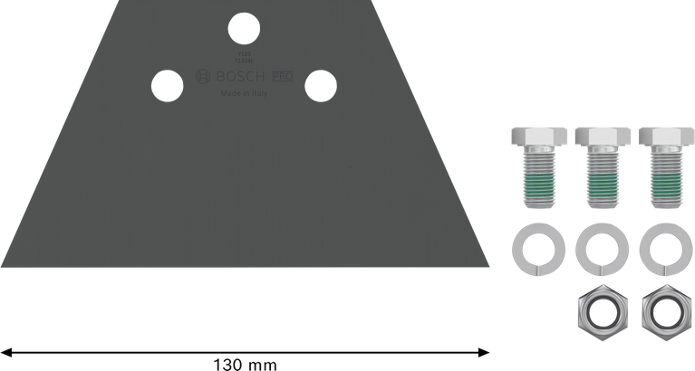Bosch PRO SDS plus 130 毫米地板刮刀替換套件。.