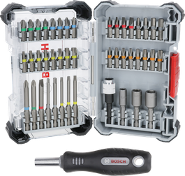 Bosch超硬螺絲起子頭組 44+1 件（盒裝）。.