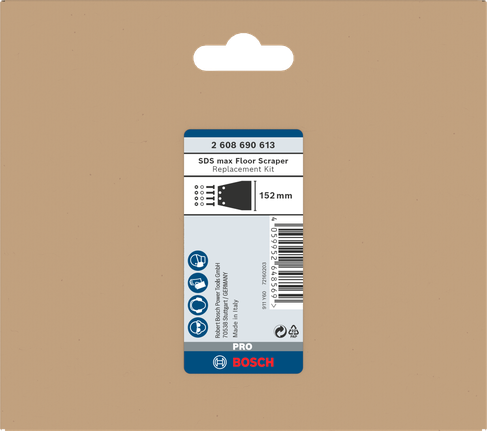 Bosch PRO SDS max 地板刮刀替換套件 152 毫米。.