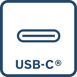 USB-C®接頭，提供靈活的充電選項 