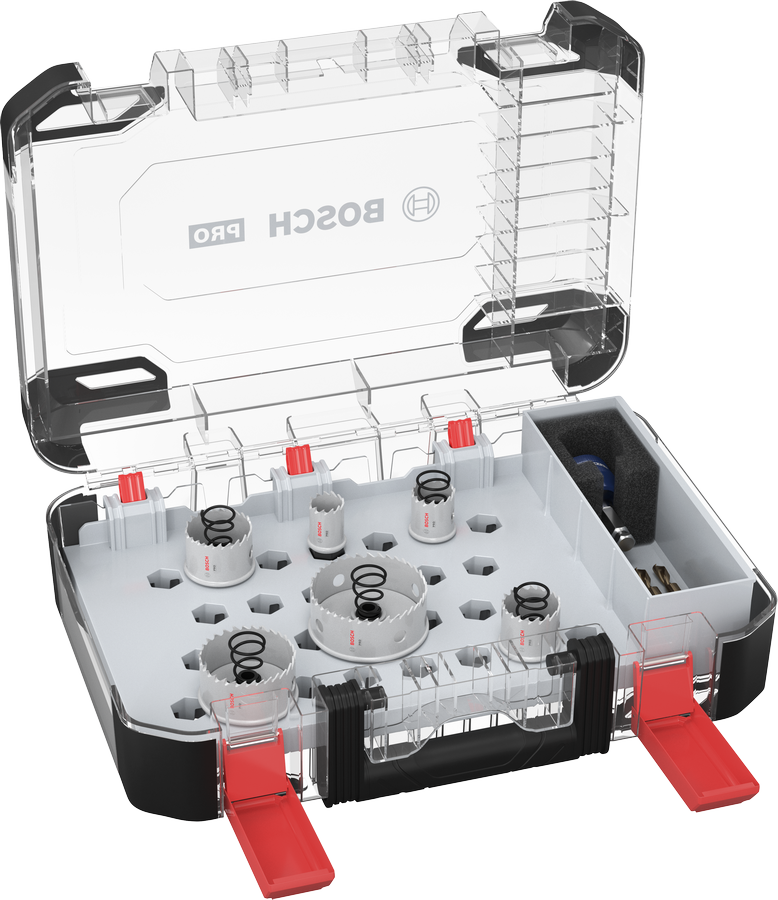 Bosch PRO Sheet Metal PC Plus 孔鋸套裝，每箱 8 件。.