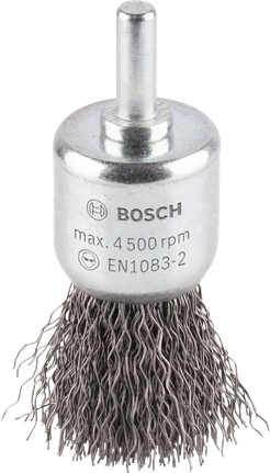 PRO Metal clean 端刷,直柄,25 x 0.3 mm Bosch PRO 金屬清潔端刷壓接線 25 毫米。.