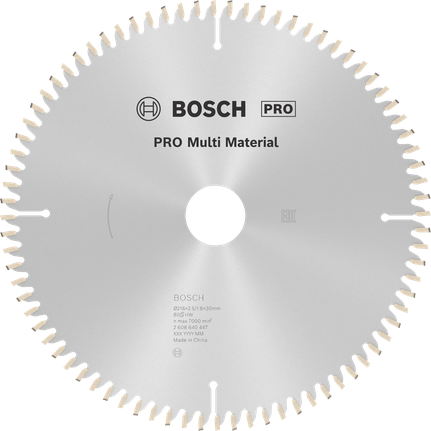 PRO Multi Material 圓鋸片,216 x 2.5 x 30 mm,T80 PRO Multi Material 圓鋸片,216 x 2.5 x 30 mm,T80