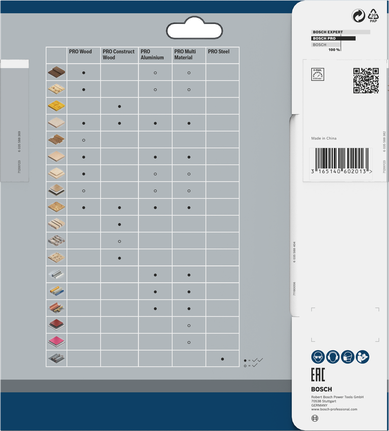 Bosch多材質圓鋸片 184 x 2 x 25.4 毫米.