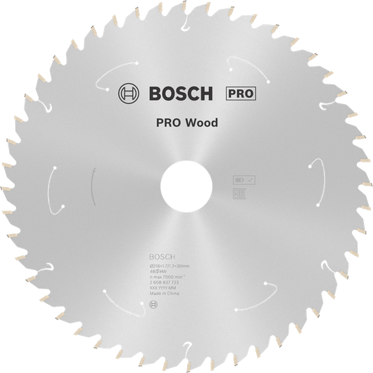 Bosch PRO Wood 無線圓鋸片 T48。.