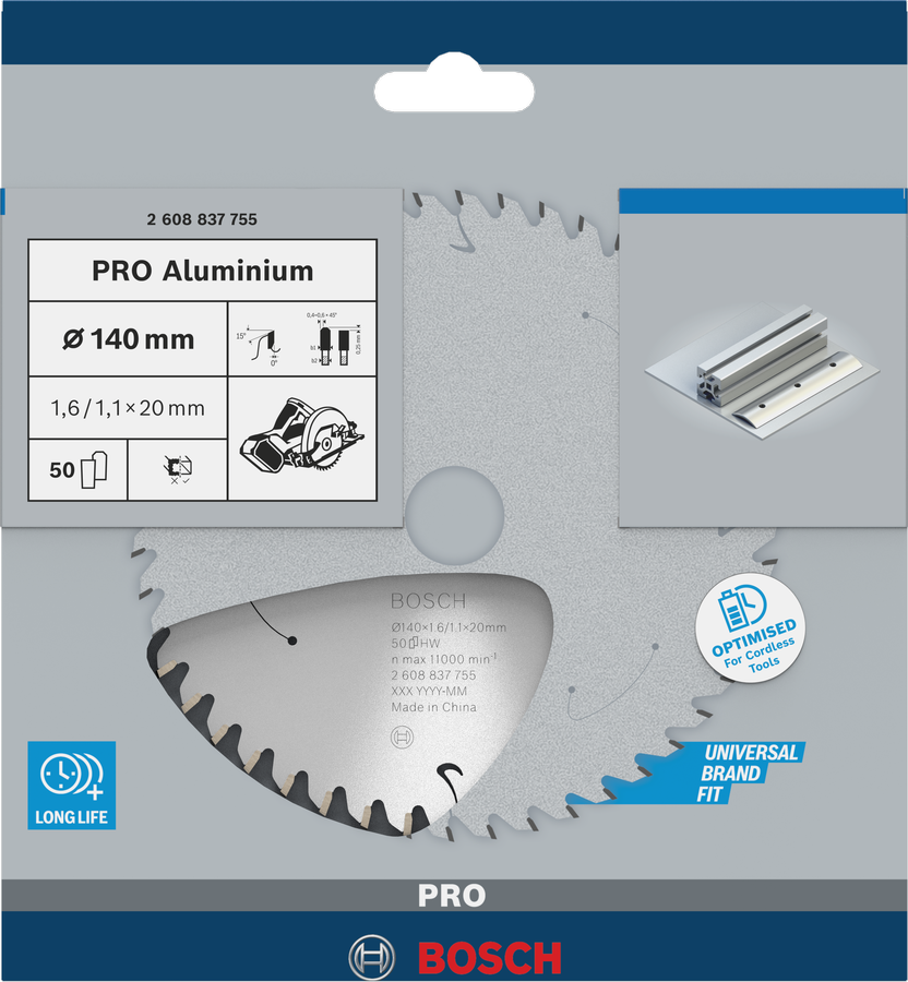 PRO Aluminium cordless 專業款鋁材圓鋸片