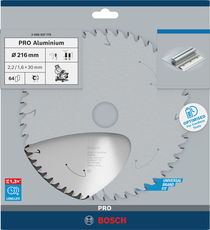 PRO Aluminium cordless 專業款鋁材圓鋸片