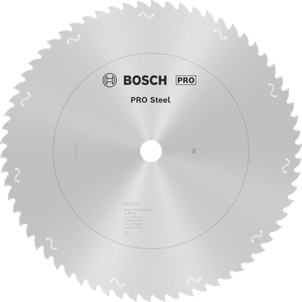 PRO Steel 鋼材圓鋸片,有線,355 x 2.2 x 25.4 mm,T66 Bosch鋼製圓鋸片 T66,用於金屬切割.