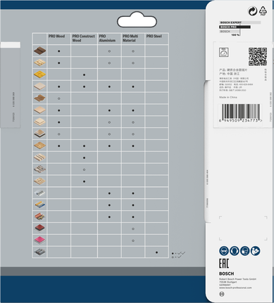 Bosch PRO 多材料圓鋸片 184 x 2 x 25.4 毫米 T60。.