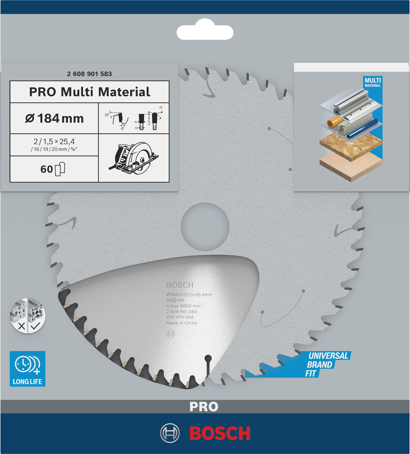 PRO Multi Material 專業款充電式多材質圓鋸片