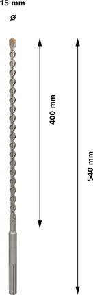 PRO SDS max-7 五溝鎚鑽鑽頭,15 x 400 x 540 mm PRO SDS max-7 五溝鎚鑽鑽頭,15 x 400 x 540 mm