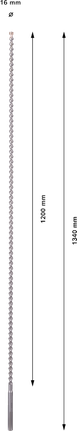 PRO SDS max-7 鑽頭,16x1200x1340 mm PRO SDS max-7 鑽頭,16x1200x1340 mm