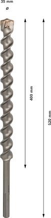 PRO SDS max-7 鑽頭,35x400x520 mm PRO SDS max-7 鑽頭,35x400x520 mm