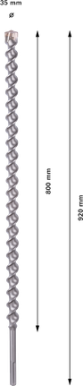 PRO SDS max-7 鑽頭,35x800x920 mm PRO SDS max-7 鑽頭,35x800x920 mm