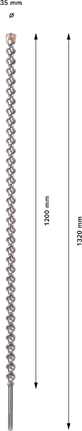 PRO SDS max-7 鑽頭,35x1200x1320 mm PRO SDS max-7 鑽頭,35x1200x1320 mm