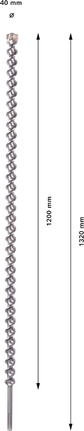 PRO SDS max-7 鑽頭,40x1200x1320 mm PRO SDS max-7 鑽頭,40x1200x1320 mm