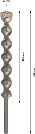 PRO SDS max-7 鑽頭,52x400x520 mm PRO SDS max-7 鑽頭,52x400x520 mm