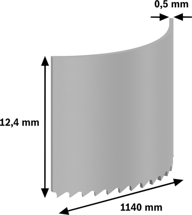 Bosch PRO CB4424 帶鋸條 1140 毫米，24 TPI。.