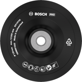 Bosch軟背墊 125 毫米，適用於角磨機。
