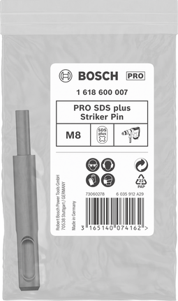 PRO SDS plus 撞針鑽頭,M8,6 x 80 x 20 mm Bosch PRO SDS plus 撞針 M8 6×80×20 毫米。.