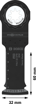 Bosch PRO PAIZ 32 APB 多功能刀片，32 x 60 mm。.