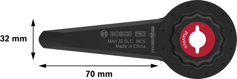 Bosch PRO MAII 32 SLC 塑膠多功能刀片。.