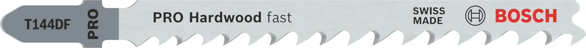適用於硬木的Bosch PRO Hardwood 快速 T144DF 曲線鋸刀片。.