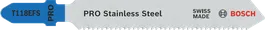 Bosch PRO 不鏽鋼 T118EFS 曲線鋸刀片，波浪形套裝。.