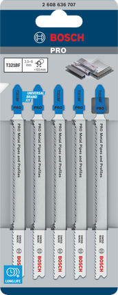 Bosch PRO T321BF 曲線鋸刀片 132 毫米 5 件。.