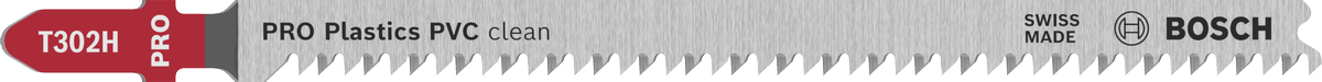 Bosch PRO Plastics PVC 清潔 T302H 曲線鋸刀片。.
