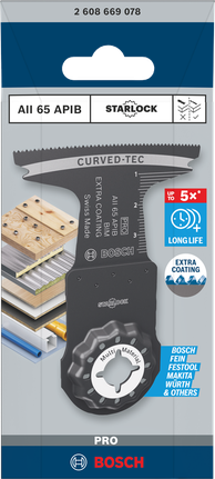 Bosch AII 65 APIB 多工具刀片 65×40 mm。.