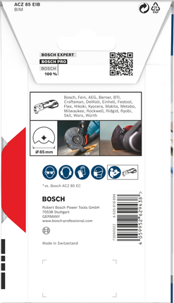 Bosch PRO ACZ 85 EIB 多功能工具刀片 85 毫米。.