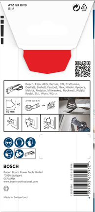 Bosch AYZ 53 BPB 多功能工具刀片 53×40 毫米.