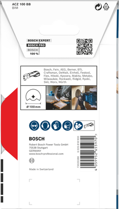 Bosch ACZ 100 BB 100 公釐多功能刀片.