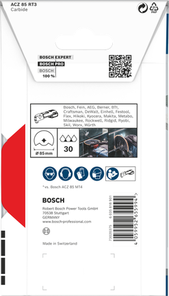 Bosch ACZ 85 RT3 多功能工具刀片 85×2.5 毫米.