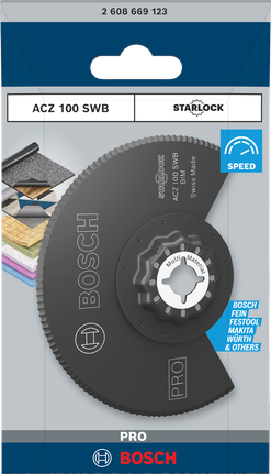 Bosch ACZ 100 SWB 多功能工具刀片 100 毫米.