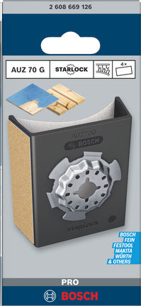 Bosch AUZ 70 G 仿形砂光機 70×65 mm 5 件.