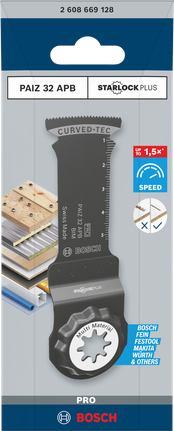 Bosch 32 APB 多功能工具刀片 32×60 mm。.