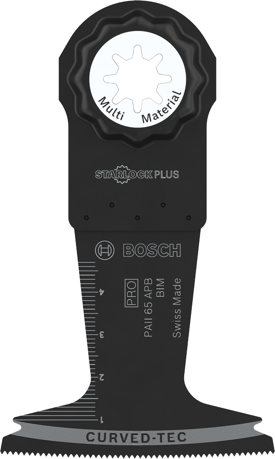 Bosch PRO PAII 65 APB 多功能刀片，適用於多種材料。.
