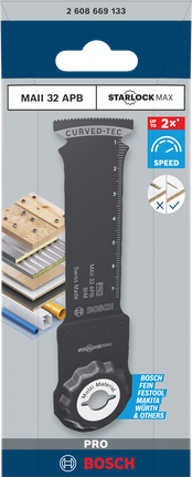 Bosch 32 APB 多功能工具刀片 32×80 毫米.