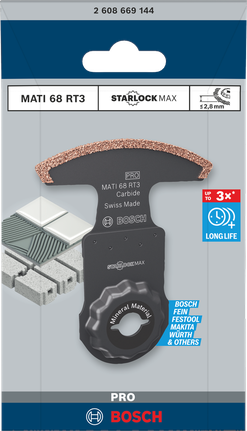 Bosch MATI 68 RT3 多功能工具刀片 2.8 x 68 毫米.