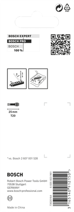 Bosch Torx T20 25 公釐批頭套裝.